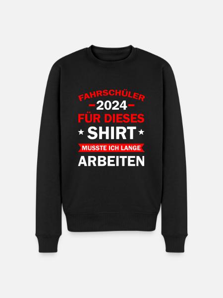 Learner Driver 2024 Gift Driver's License Funny - Men's Premium Organic Jumper - black