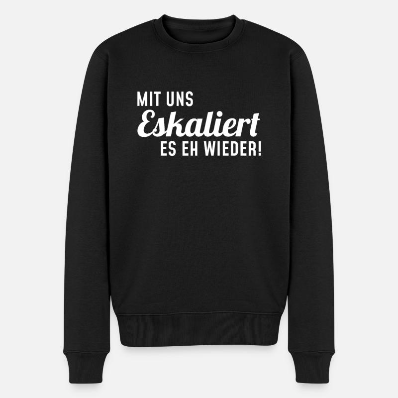 Lustig Funny Witzig Statement Papa Spruch Mann - Männer Premium Bio Pullover - Schwarz