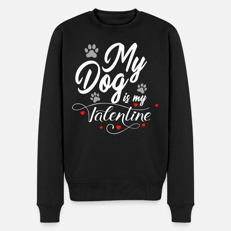 Amoureux de chien - Pull Premium bio Homme - noir