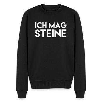 Liebe Tiere Pflanzen Generell Papa Spruch Mann - Männer Premium Bio Pullover - Schwarz - Vorne - Nico (187cm)