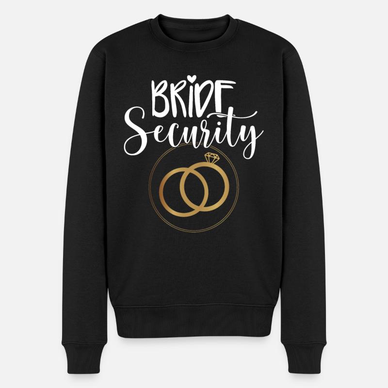 Mariage de sécurité de la mariée - Pull Premium bio Homme - noir