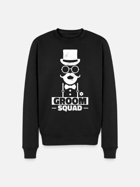 Groom Squad - Men's Premium Organic Jumper - black
