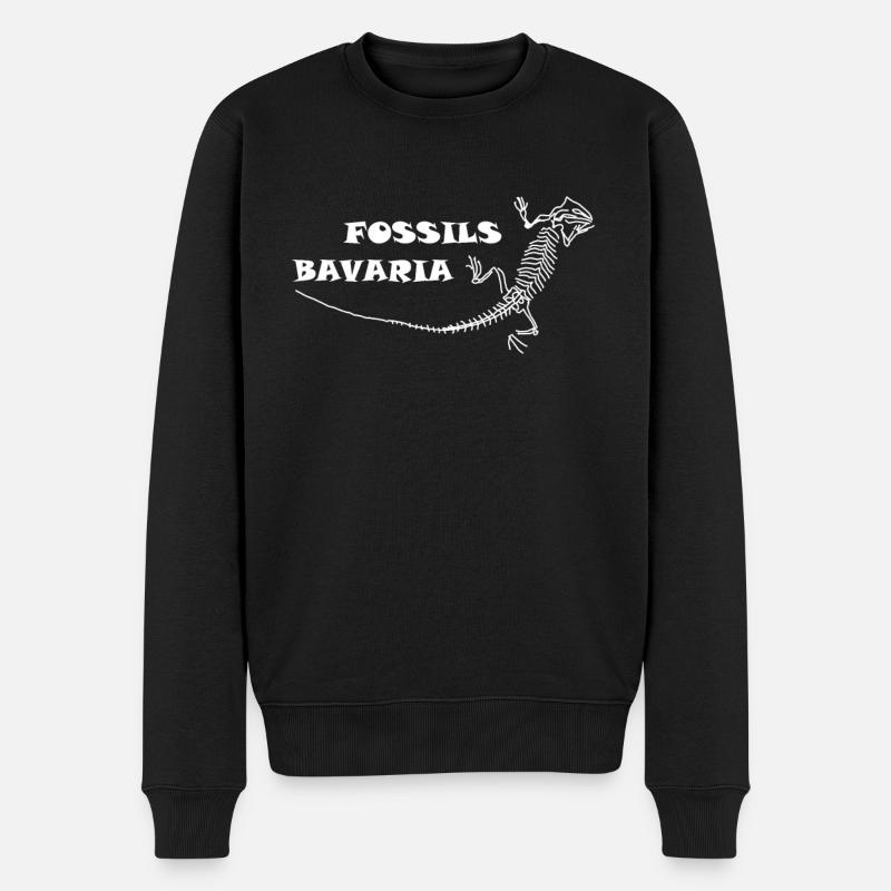 Dinosaures, fossiles, paléontologue, - Pull Premium bio Homme - noir