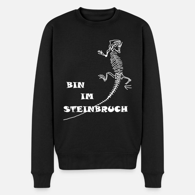 Dinosaures, fossiles, paléontologue, - Pull Premium bio Homme - noir