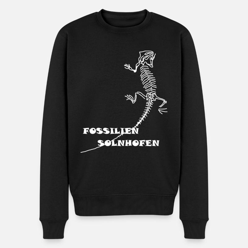 Dinosaures, fossiles, paléontologue, - Pull Premium bio Homme - noir