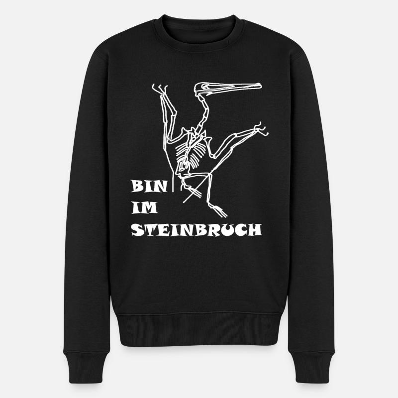 Dinosaures, fossiles, paléontologue, - Pull Premium bio Homme - noir