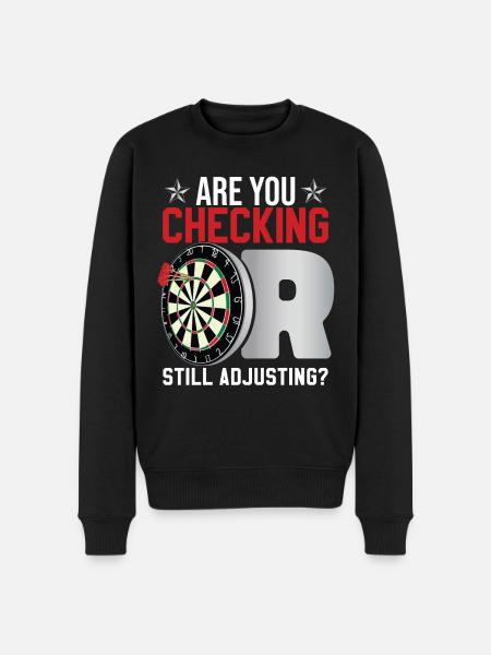 Darts Player Saying Funny - Men's Premium Organic Jumper - black