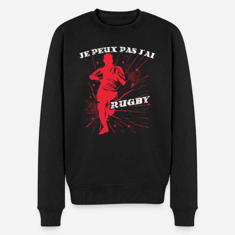 Rugby - Pull Premium bio Homme - noir