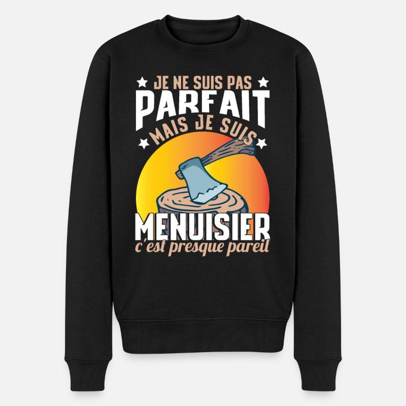Je Suis Menuisier - Pull Premium bio Homme - noir
