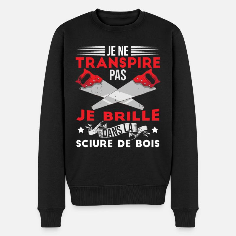 Bricolage Menuisier Charpentier - Pull Premium bio Homme - noir