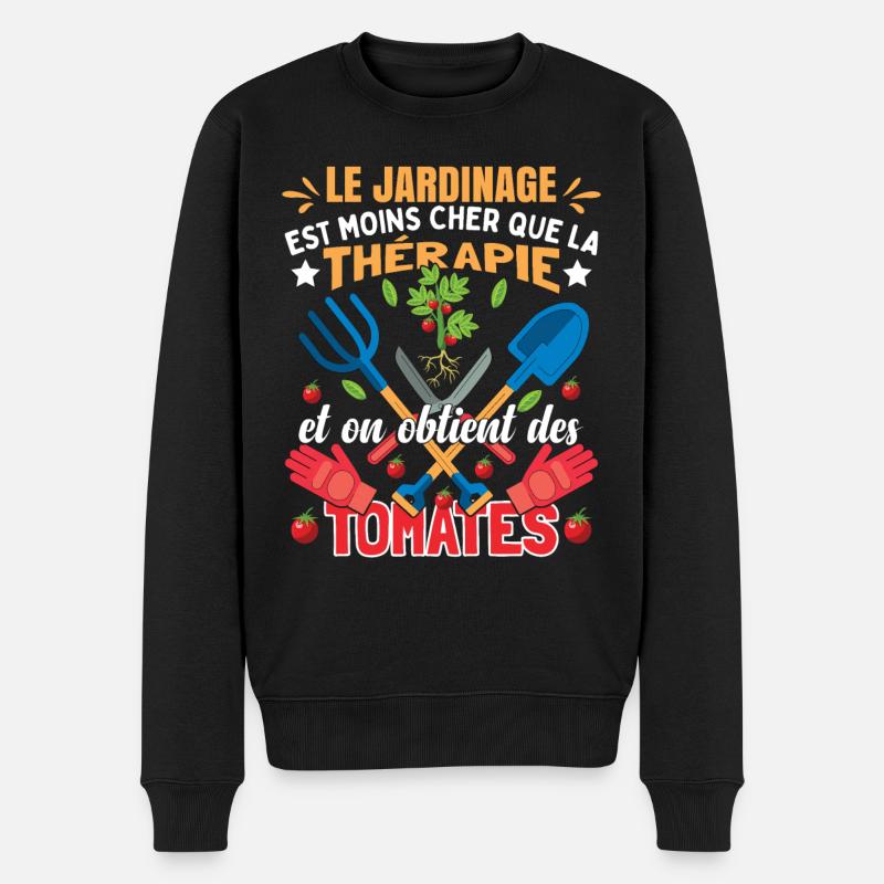 Jardinage Humoristique - Pull Premium bio Homme - noir