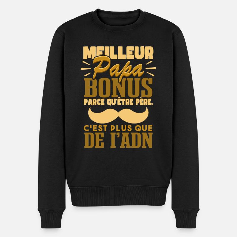 Meilleur Papa Bonus - Pull Premium bio Homme - noir