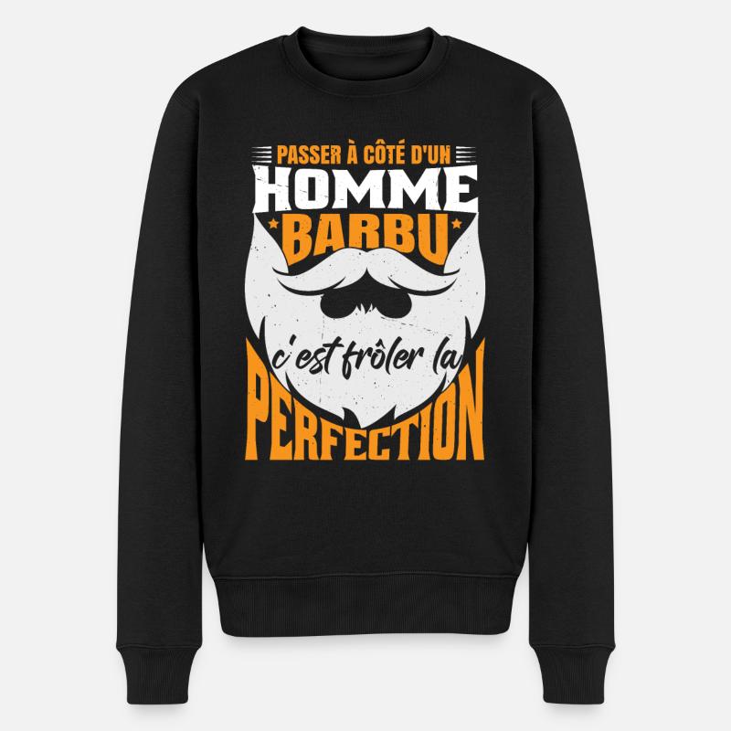 Papa Barbe Humour - Pull Premium bio Homme - noir
