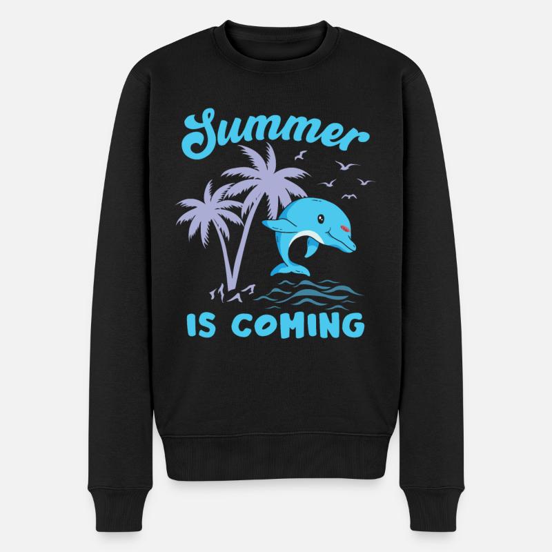 L’été arrive - Pull Premium bio Homme - noir