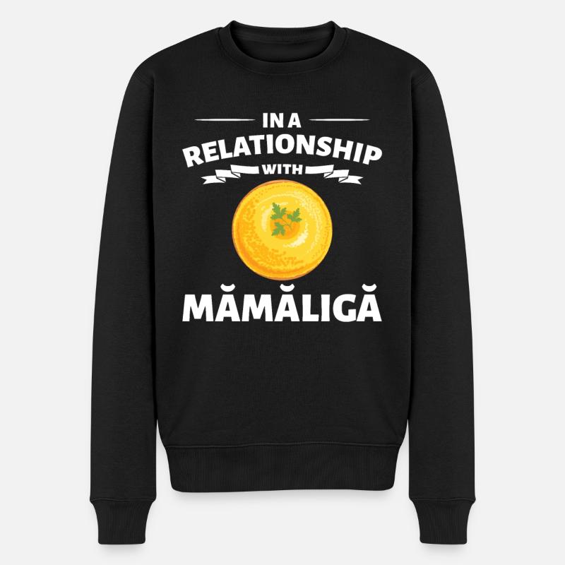 En couple avec Mamaliga - Pull Premium bio Homme - noir