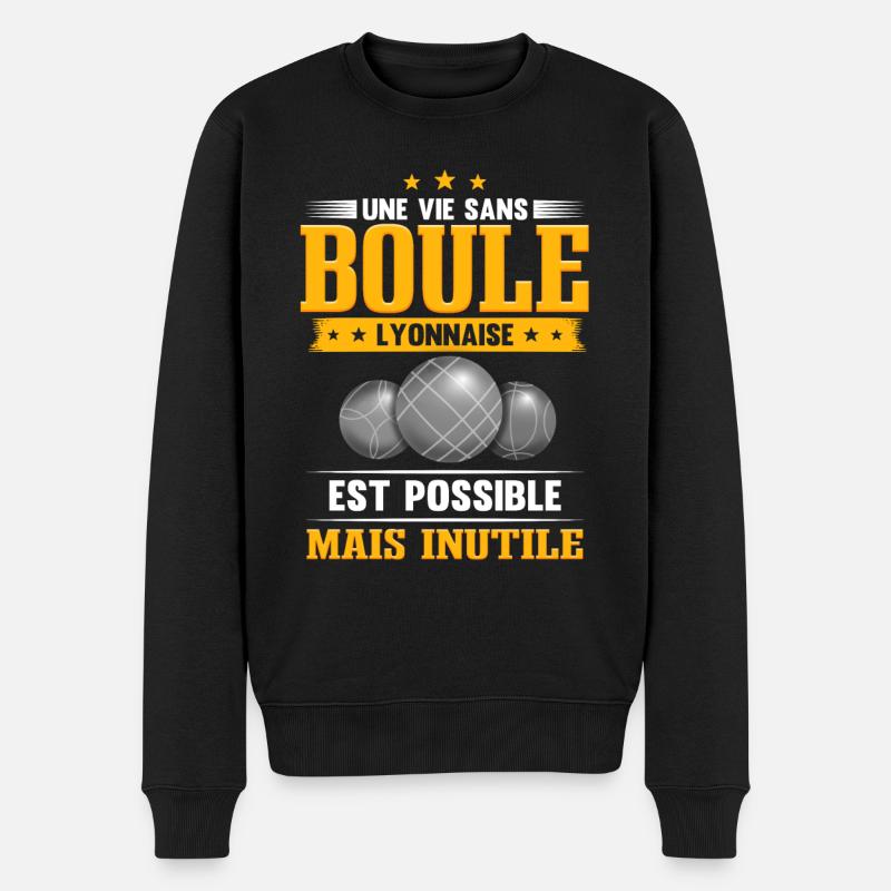 Boule Lyonnaise - Pull Premium bio Homme - noir