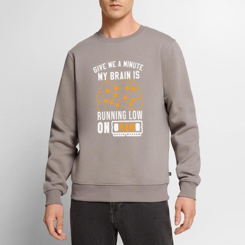 Funny Software Developer Coding Programming Men's Premium Organic Jumper