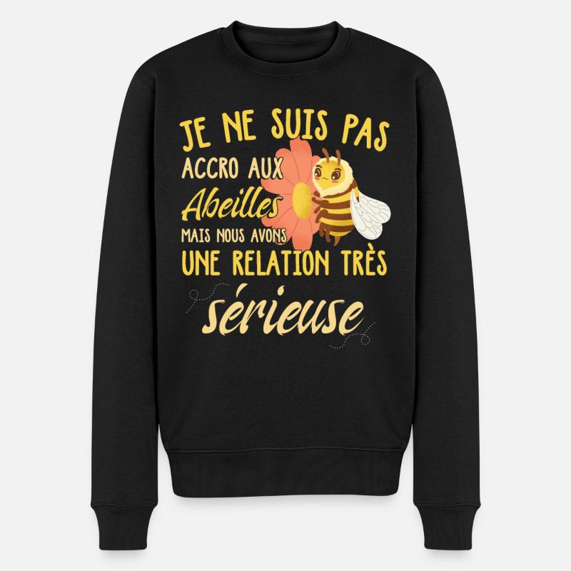 Abeille | Miel | Apiculture | Apicole - Pull Premium bio Homme - noir