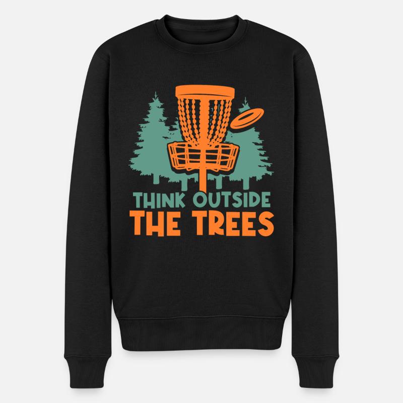 Lustiger Discgolf-Spruch Frisbee Disc Golf - Männer Premium Bio Pullover - Schwarz