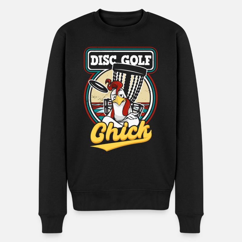 Disc Golf Chick - Pull Premium bio Homme - noir