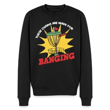 Disc Golf Homme - Pull Premium bio Homme - noir - Devant - Nico (187cm)