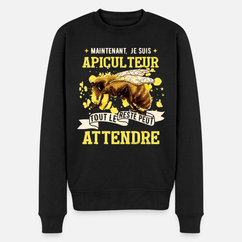 Je Suis Apiculteur - Pull Premium bio Homme - noir