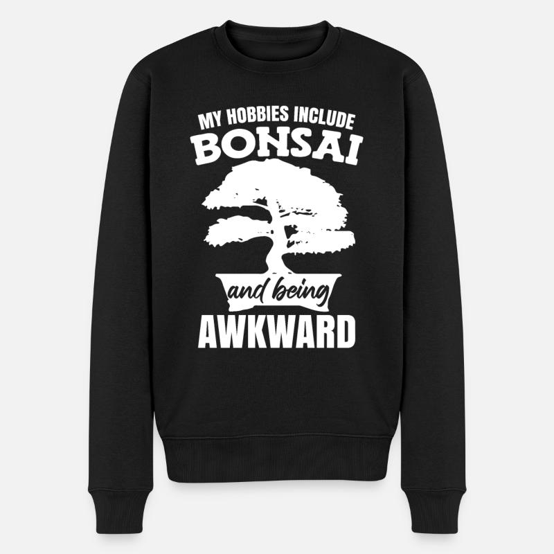 Mon passe-temps comprend le bonsaï - Pull Premium bio Homme - noir