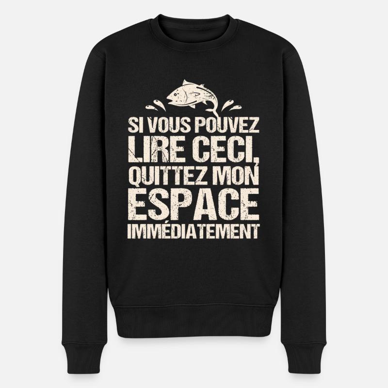 Pêche Humour - Pull Premium bio Homme - noir