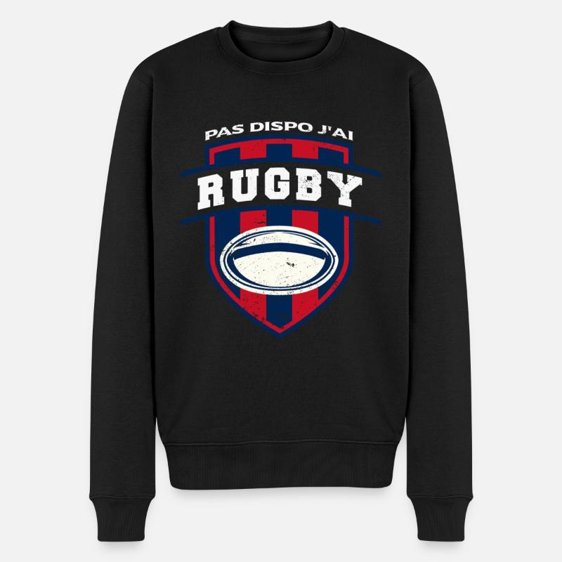 Pas Dispo J'ai Rugby - Pull Premium bio Homme - noir