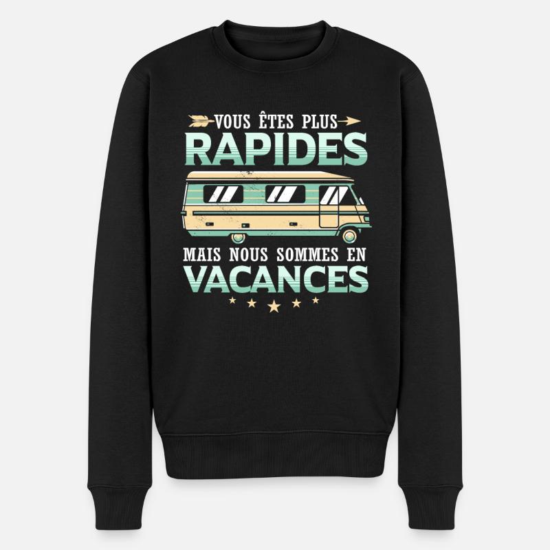 Camper Campeur Slogan - Pull Premium bio Homme - noir