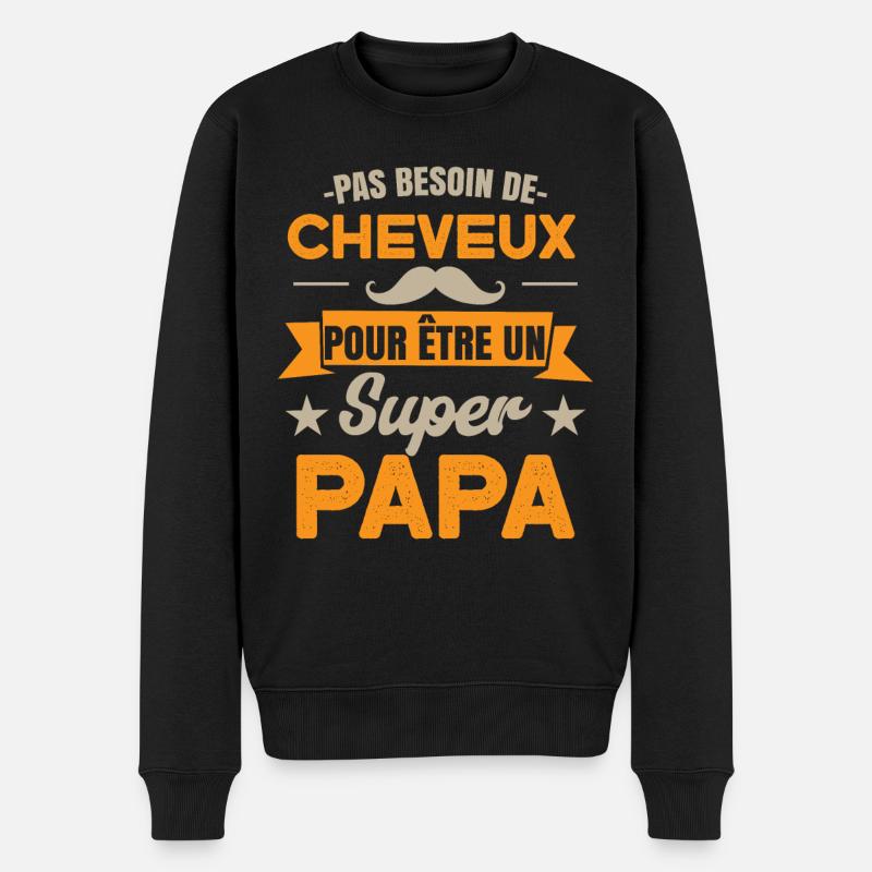 Pas Besoin De Cheveux - Pull Premium bio Homme - noir