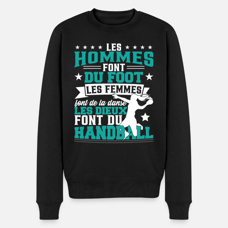Les Dieux Font Du Handball - Pull Premium bio Homme - noir
