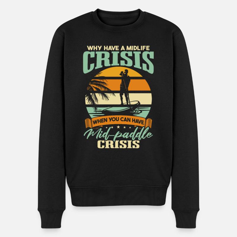 Devis SUP Stand-Up Paddleboard - Pull Premium bio Homme - noir