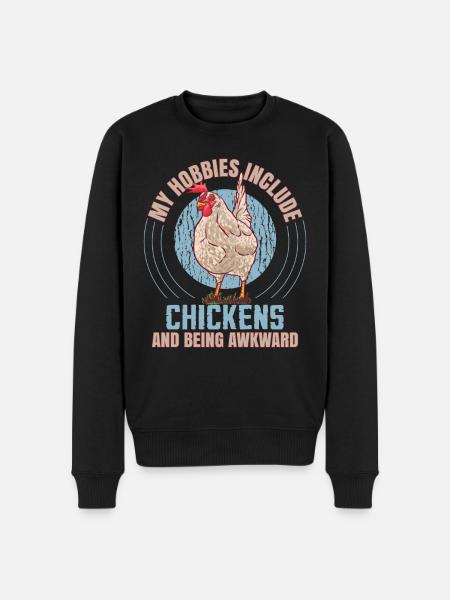My Hobbies Include Chickens - Men's Premium Organic Jumper - black