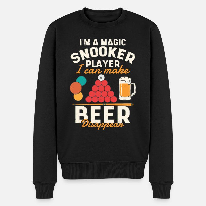 Joueur de billard magique - Pull Premium bio Homme - noir