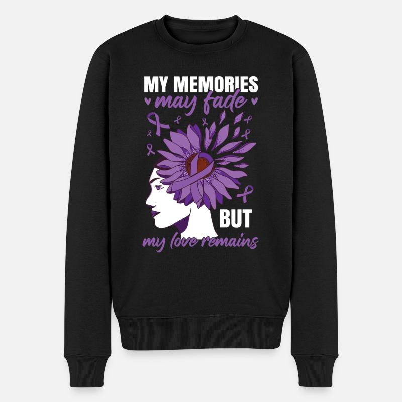 Mes souvenirs peuvent s’estomper | Alzheimer - Pull Premium bio Homme - noir