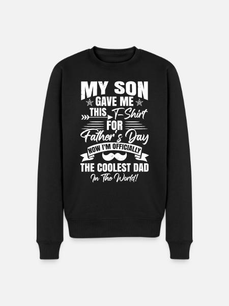 Mon fils m’a donné ceci - Pull Premium bio Homme - noir