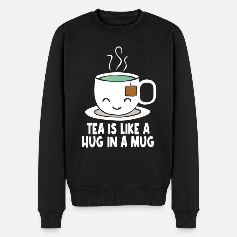 Kawaii Tee - Männer Premium Bio Pullover - Schwarz