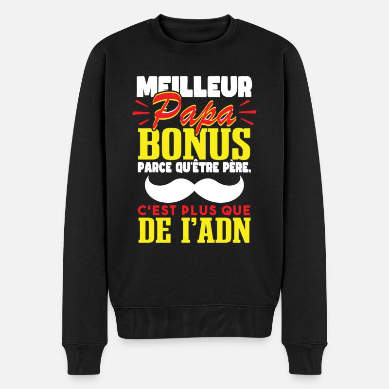 Meilleur Papa Bonus - Pull Premium bio Homme - noir