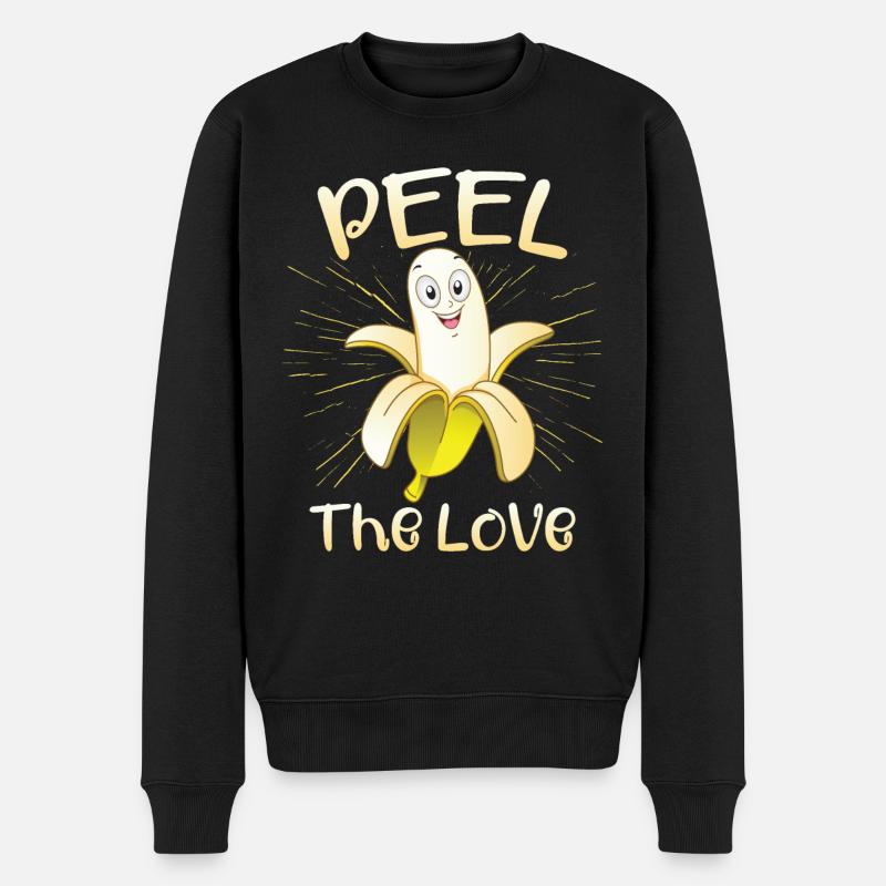 Peler l’amour - Pull Premium bio Homme - noir