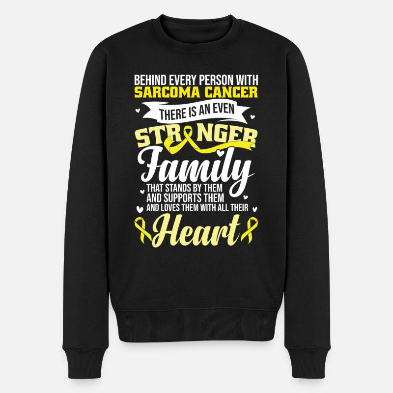 Sarcoma Cancer Support - Men's Premium Organic Jumper - black