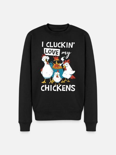 J’aime mes poules - Pull Premium bio Homme - noir
