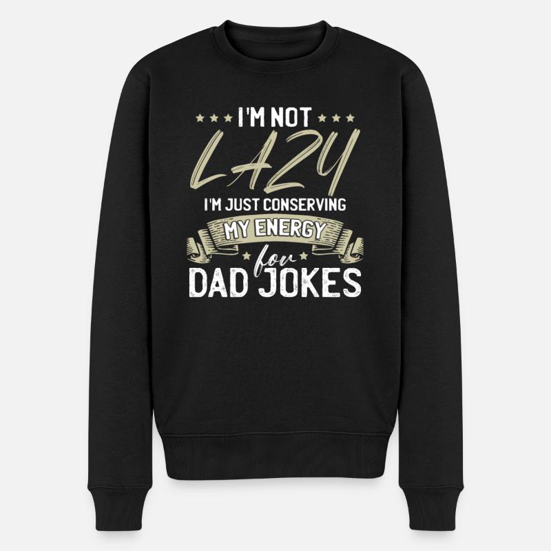 Papa Blague Humour sarcastique - Pull Premium bio Homme - noir