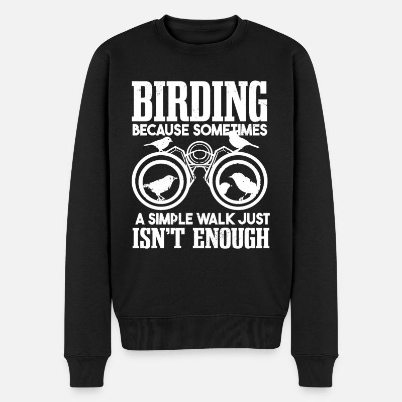 Observation des oiseaux ornithologues - Pull Premium bio Homme - noir