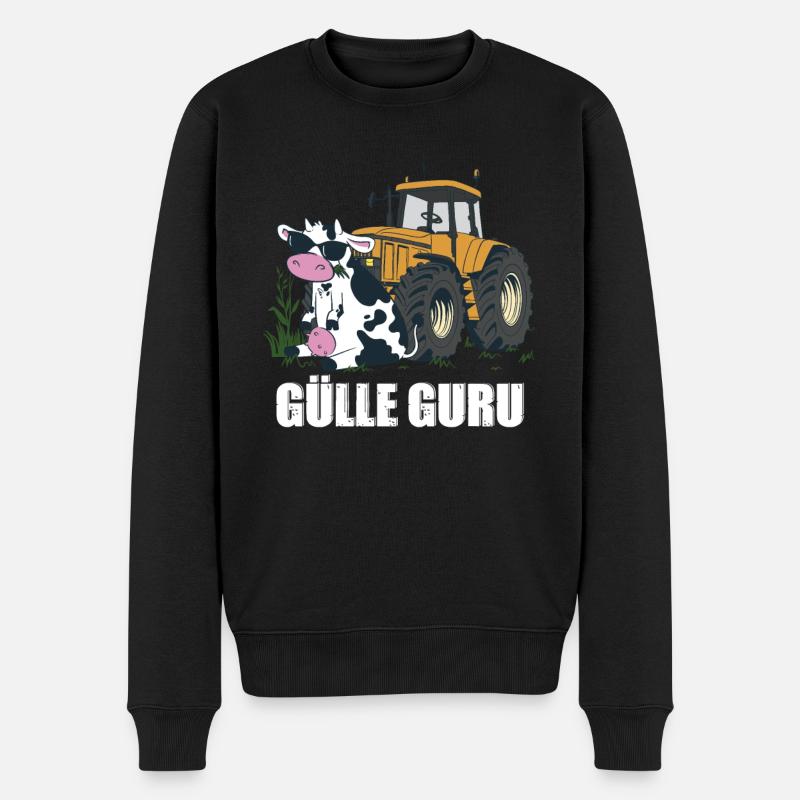 Gülle Guru - Männer Premium Bio Pullover - Schwarz