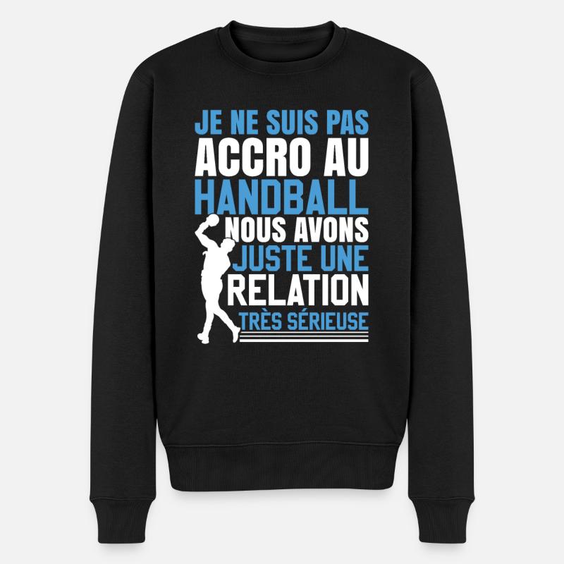 Drôle Handball Cadeau - Pull Premium bio Homme - noir