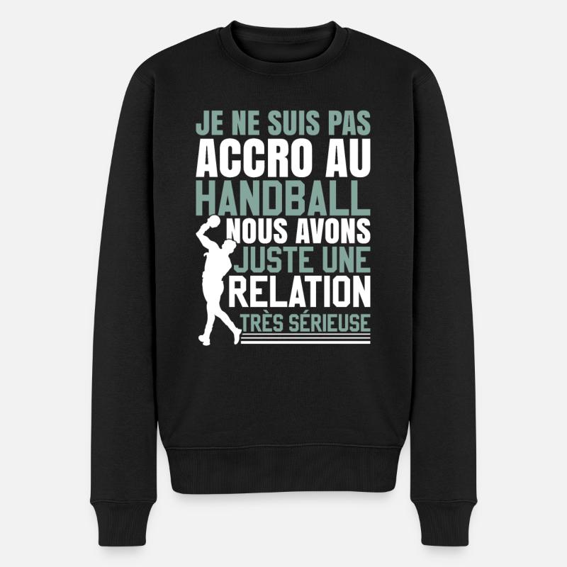 Joueur de handball - Pull Premium bio Homme - noir