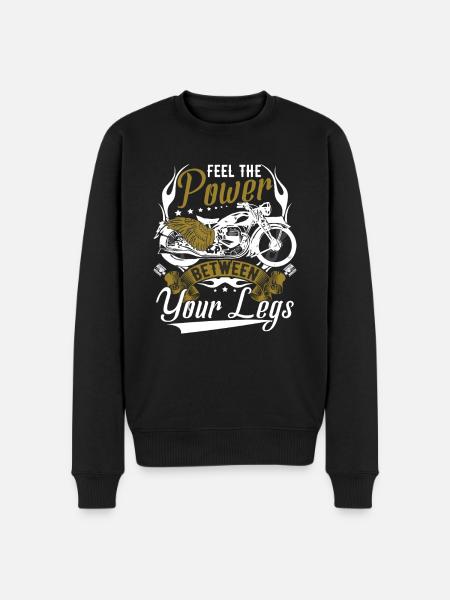 Motorcycle Rider Funny - Men's Premium Organic Jumper - black