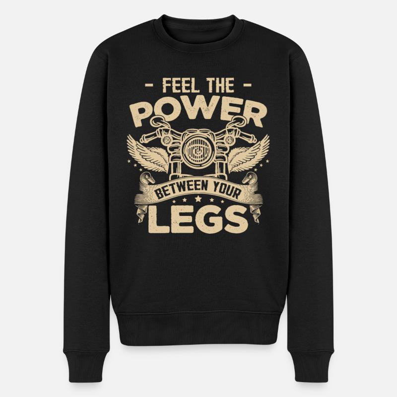 Drôle de motard motard - Pull Premium bio Homme - noir