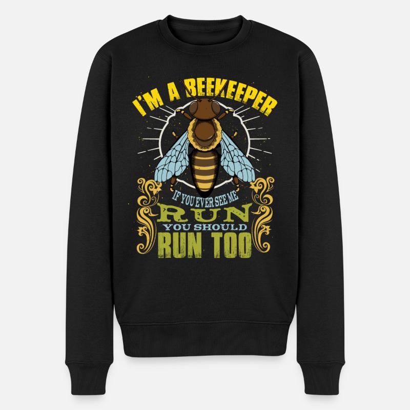 I'm A Beekeeper - Men's Premium Organic Jumper - black